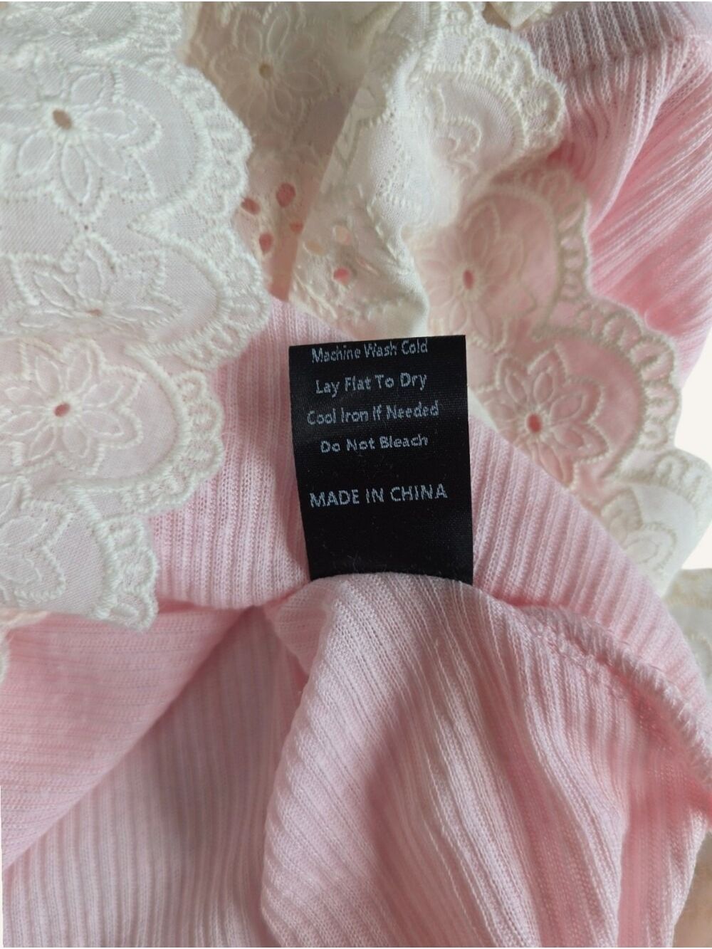 POL Tali Blush Pink Lace Babydoll Tank Top Small NWT Cottagecore Boho Fairycore - Picture 10 of 10